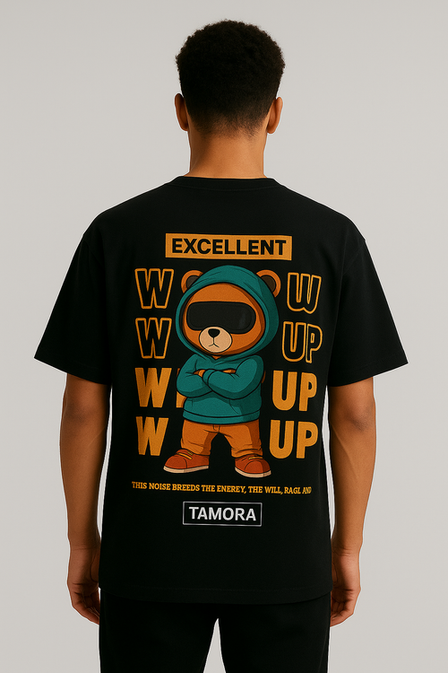 Tamora Oversized Graphic Tee – Excellent Bear